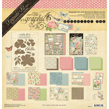 Graphic 45 Botanical Tea Keepsake Kit with Exclusive Metal Die-Set (4503101)