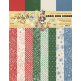 Graphic 45 Deck the Halls 8.5x11 Inch Patterns & Solids Pack (4503094)