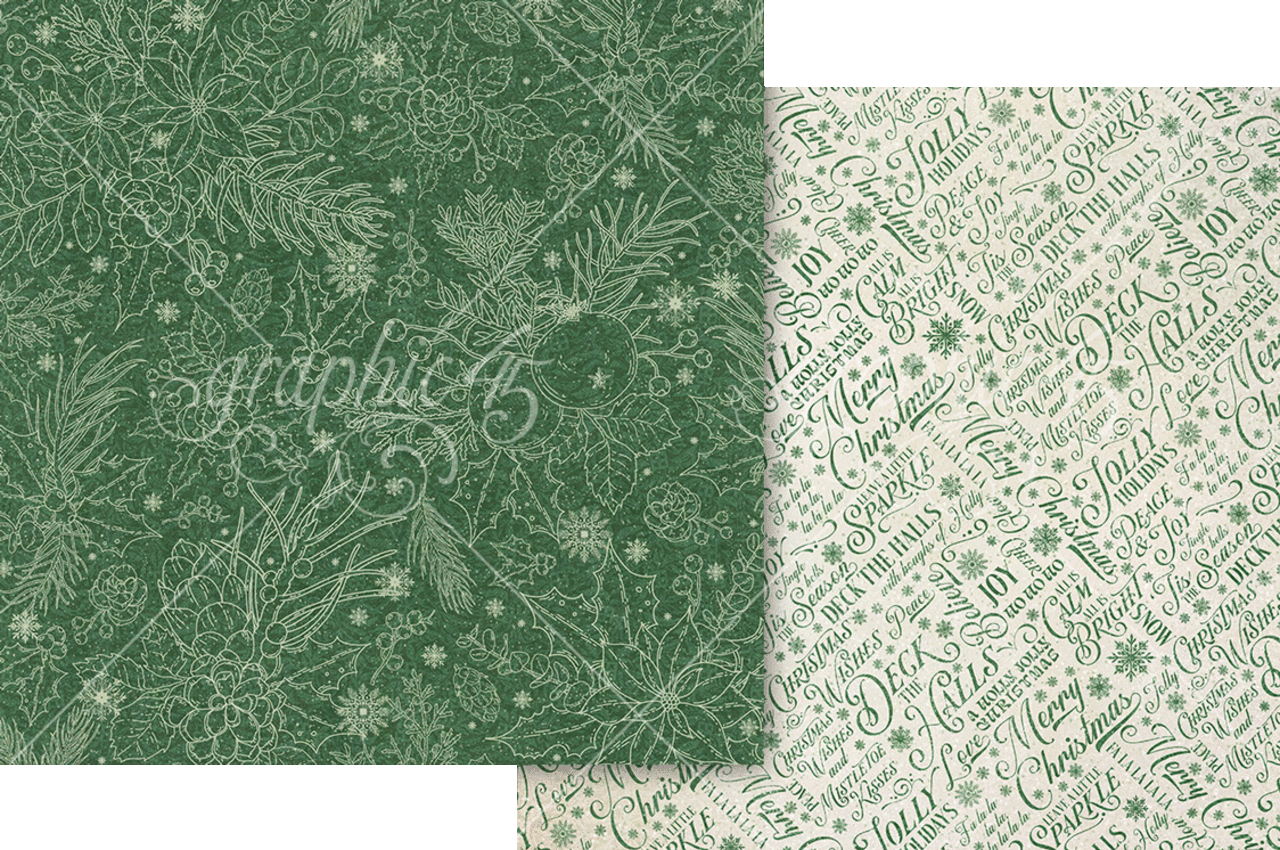Graphic 45 Deck the Halls 12x12 Inch Collection Pack (4503093) Graphic 45 Deck the Halls 12x12 Inch Collection Pack (4503093)