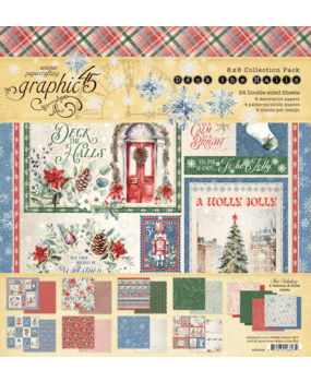 Graphic 45 Deck the Halls 8x8 Inch Collection Pack (4503092) Graphic 45 Deck the Halls 8x8 Inch Collection Pack (4503092)
