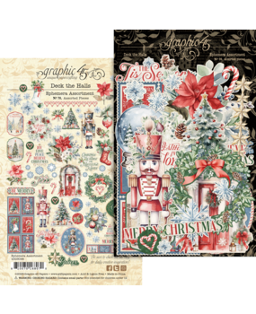 Graphic 45 Deck the Halls Ephemera Set (4503096) (OUTLET)