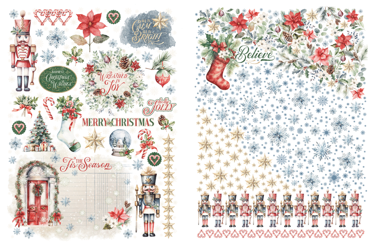 Graphic 45 Deck the Halls Rub-On Transfers (4503098) Graphic 45 Deck the Halls Rub-On Transfers (4503098)