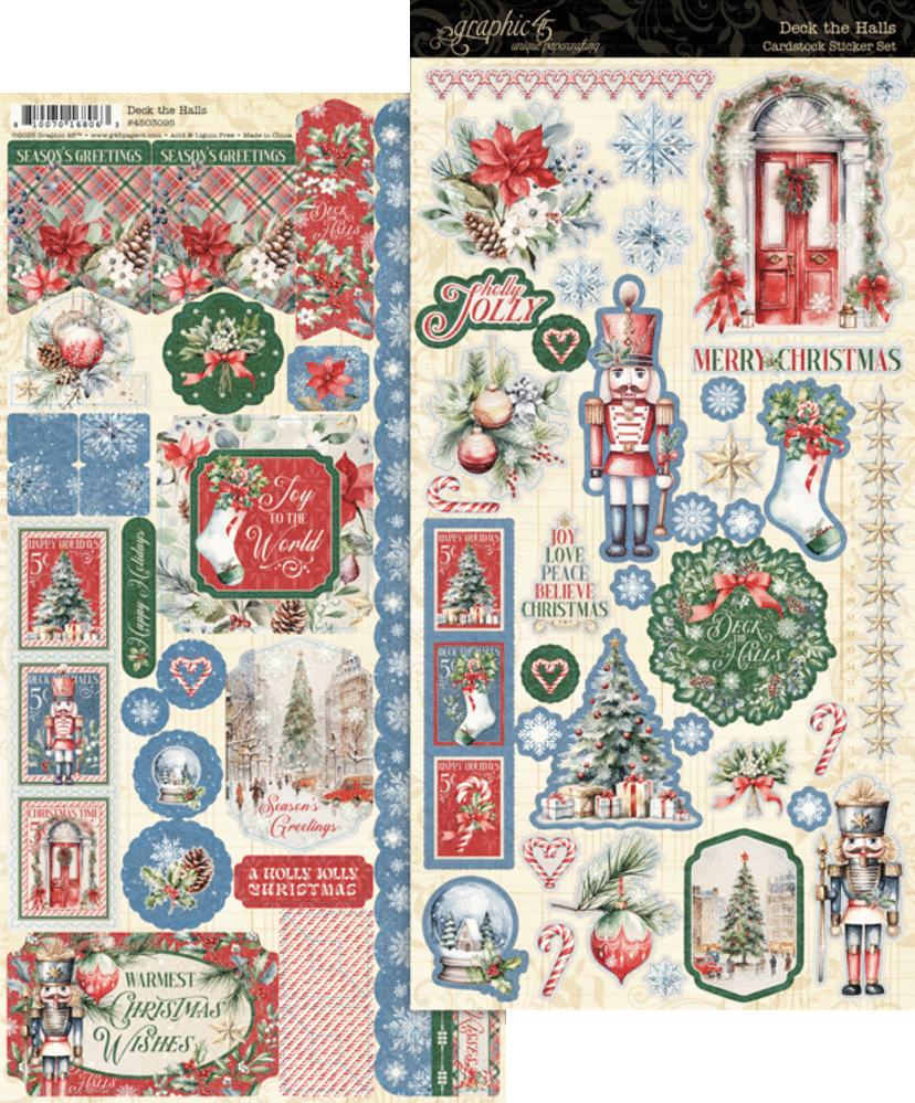 Graphic 45 Deck the Halls Sticker Set (4503095) (OUTLET)