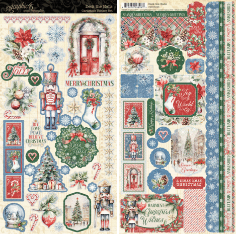 Graphic 45 Deck the Halls Sticker Set (4503095) Graphic 45 Deck the Halls Sticker Set (4503095)
