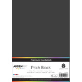 Arden Creative Studio Premium Cardstock A4 Pitch Black (20 Sheets) (ACSCP0001)