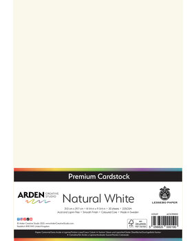 Arden Creative Studio Premium Cardstock A4 Natural White (20 Sheets) (ACSCP0003)