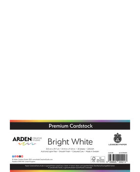 Arden Creative Studio Premium Cardstock A4 Bright White (20 Sheets) (ACSCP0005)