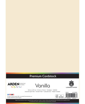 Arden Creative Studio Premium Cardstock A4 Vanilla (20 sheets) (ACSCP0007)