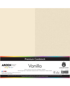 Arden Creative Studio Premium Cardstock 12x12 Inch Vanilla (20 sheets) (ACSCP0008)
