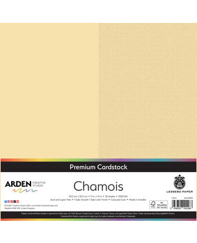 Arden Creative Studio Premium Cardstock 12x12 Inch Chamois (20 sheets) (ACSCP0010)
