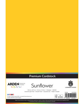 Arden Creative Studio Premium Cardstock A4 Sunflower (20 sheets) (ACSCP0013)