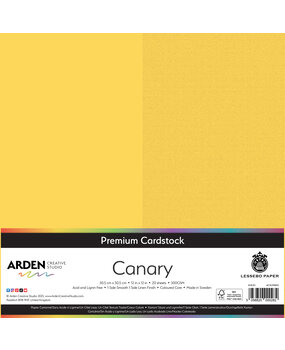 Arden Creative Studio Premium Cardstock 12x12 Inch Canary (20 sheets) (ACSCP0012)