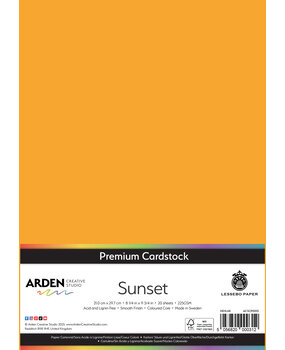 Arden Creative Studio Premium Cardstock A4 Sunset (20 sheets) (ACSCP0015)
