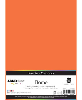 Arden Creative Studio Premium Cardstock A4 Flame (20 sheets) (ACSCP0017)