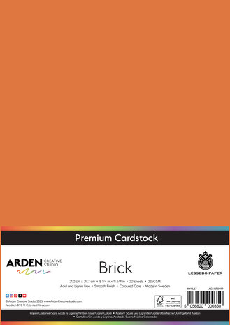Arden Creative Studio Premium Cardstock A4 Brick (20 sheets) (ACSCP0019)