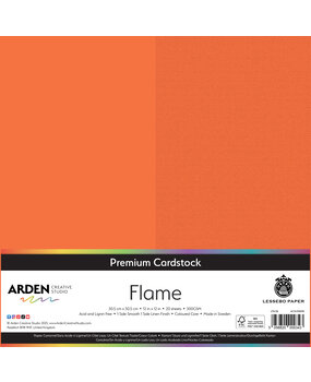 Arden Creative Studio Premium Cardstock 12x12 Inch Flame (20 sheets) (ACSCP0018)