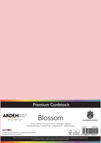 Arden Creative Studio Premium Cardstock A4 Blossom (20 sheets) (ACSCP0025)