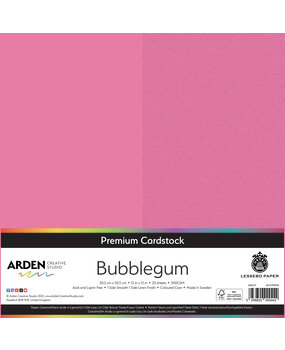 Arden Creative Studio Premium Cardstock 12x12 Inch Bubblegum (20 sheets) (ACSCP0028)