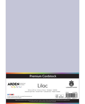 Arden Creative Studio Premium Cardstock A4 Lilac (20 sheets) (ACSCP0031)