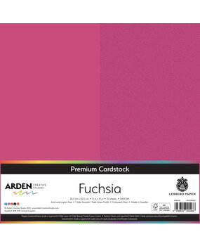 Arden Creative Studio Premium Cardstock 12x12 Inch Fuchsia (20 sheets) (ACSCP0030)