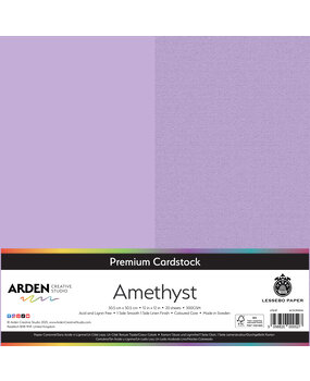 Arden Creative Studio Premium Cardstock 12x12 Inch Amethyst (20 sheets) (ACSCP0036)
