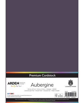Arden Creative Studio Premium Cardstock A4 Aubergine (20 sheets) (ACSCP0037)