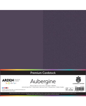 Arden Creative Studio Premium Cardstock 12x12 Inch Aubergine (20 sheets) (ACSCP0038)