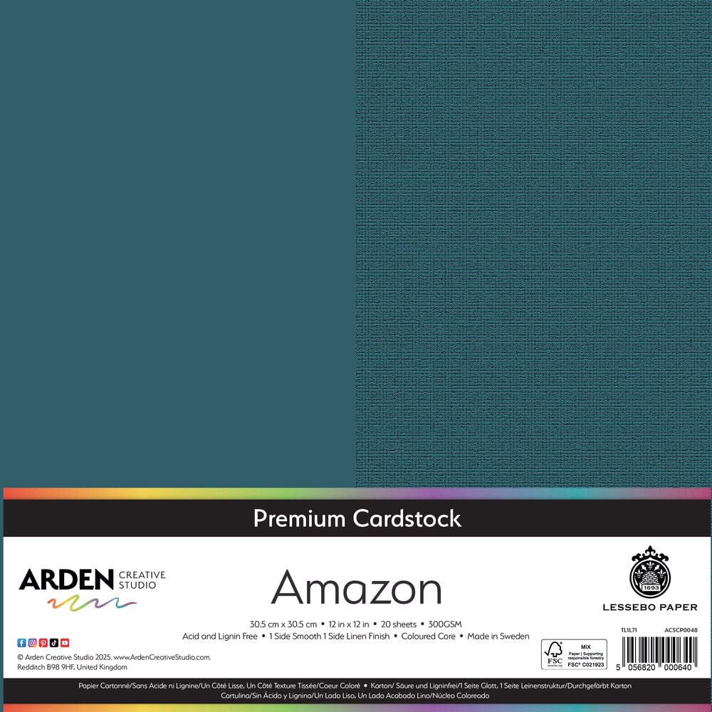Arden Creative Studio Premium Cardstock 12x12 Inch Amazon (20 sheets) (ACSCP0048) Arden Creative Studio Premium Cardstock 12x12 Inch Amazon (20 sheets) (ACSCP0048)