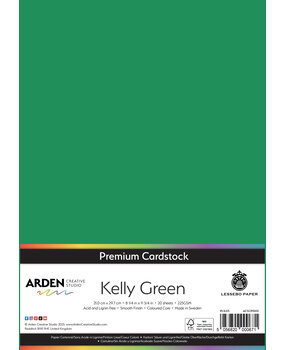 Arden Creative Studio Premium Cardstock A4 Kelly Green (20 sheets) (ACSCP0051)