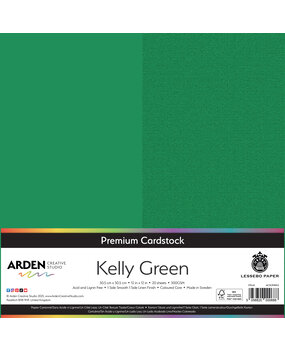 Arden Creative Studio Premium Cardstock 12x12 Inch Kelly Green (20 sheets) (ACSCP0052)