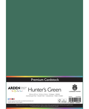 Arden Creative Studio Premium Cardstock A4 Hunter's Green (20 sheets) (ACSCP0053)