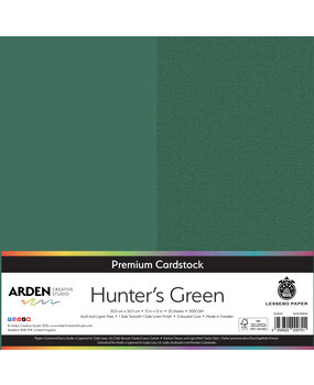Arden Creative Studio Premium Cardstock 12x12 Inch Hunter's Green (20 sheets) (ACSCP0054)