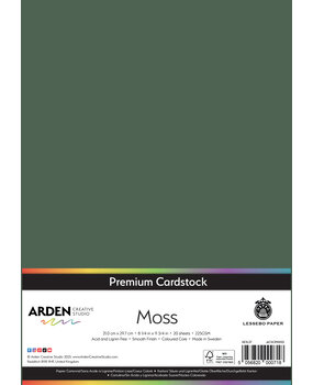 Arden Creative Studio Premium Cardstock A4 Moss (20 sheets) (ACSCP0055)