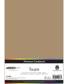 Arden Creative Studio Premium Cardstock A4 Taupe (20 sheets) (ACSCP0057)