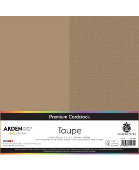 Arden Creative Studio Premium Cardstock 12x12 Inch Taupe (20 sheets) (ACSCP0058)