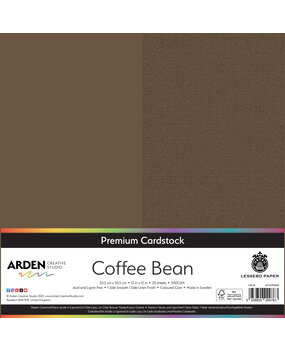 Arden Creative Studio Premium Cardstock 12x12 Inch Coffee Bean (20 sheets) (ACSCP0060)