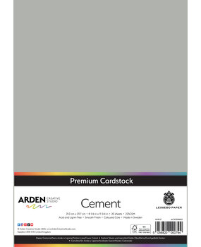 Arden Creative Studio Premium Cardstock A4 Cement (20 sheets) (ACSCP0063)