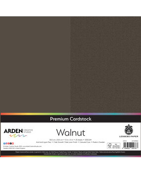 Arden Creative Studio Premium Cardstock 12x12 Inch Walnut (20 sheets) (ACSCP0062)