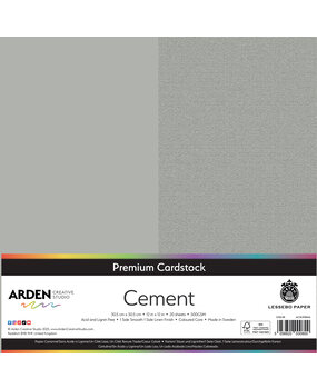 Arden Creative Studio Premium Cardstock 12x12 Inch Cement (20 sheets) (ACSCP0064)