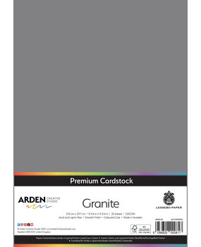 Arden Creative Studio Premium Cardstock A4 Granite (20 sheets) (ACSCP0065)
