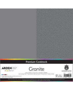Arden Creative Studio Premium Cardstock 12x12 Inch Granite (20 sheets) (ACSCP0066)