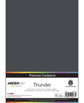 Arden Creative Studio Premium Cardstock A4 Thunder (20 sheets) (ACSCP0067)