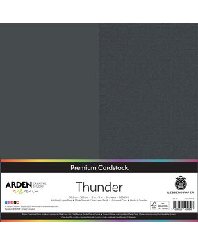 Arden Creative Studio Premium Cardstock 12x12 Inch Thunder (20 sheets) (ACSCP0068)
