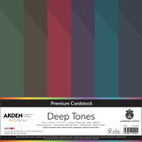 Arden Creative Studio Premium Cardstock 12x12 Inch Deep Tones (24 Sheets) (ACSMC0006)