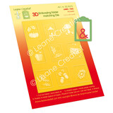 Leane Creatief LeCreaDesign 3D Embossing Folder and Cutting Die Tags Labels Autumn (35.9570)