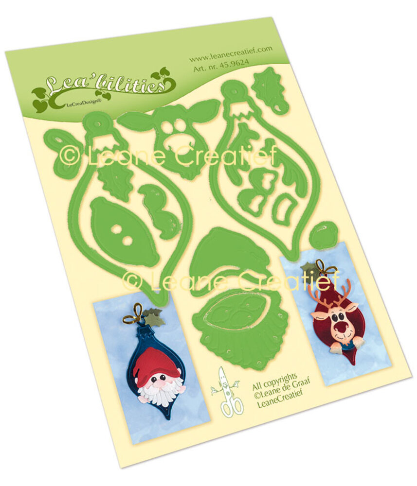 Leane Creatief Lea'bilitie Cut and Embossing Die Ornament Santa & Reindeer (45.9624) Leane Creatief Lea'bilitie Cut and Embossing Die Ornament Santa & Reindeer (45.9624)
