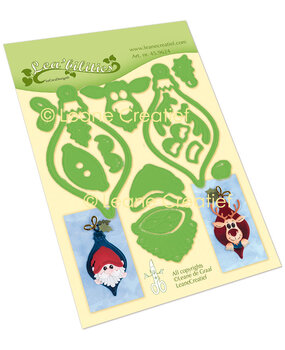 Leane Creatief Lea'bilitie Cut and Embossing Die Ornament Santa & Reindeer (45.9624)
