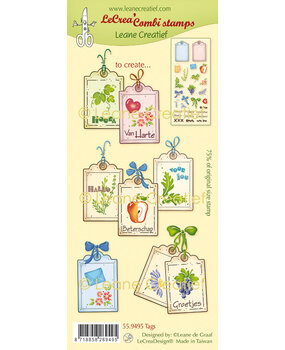 Leane Creatief LeCreaDesign Combi Clear Stamp Tags (55.9495)