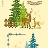 Leane Creatief LeCreaDesign Combi Clear Stamp X-Mas Deer Scene (55.9501) Leane Creatief LeCreaDesign Combi Clear Stamp X-Mas Deer Scene (55.9501)