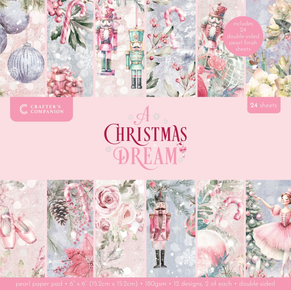 Crafter's Companion A Christmas Dream 6x6 Inch Paper Pad (SS-ACD-PAD6) Crafter's Companion A Christmas Dream 6x6 Inch Paper Pad (SS-ACD-PAD6)